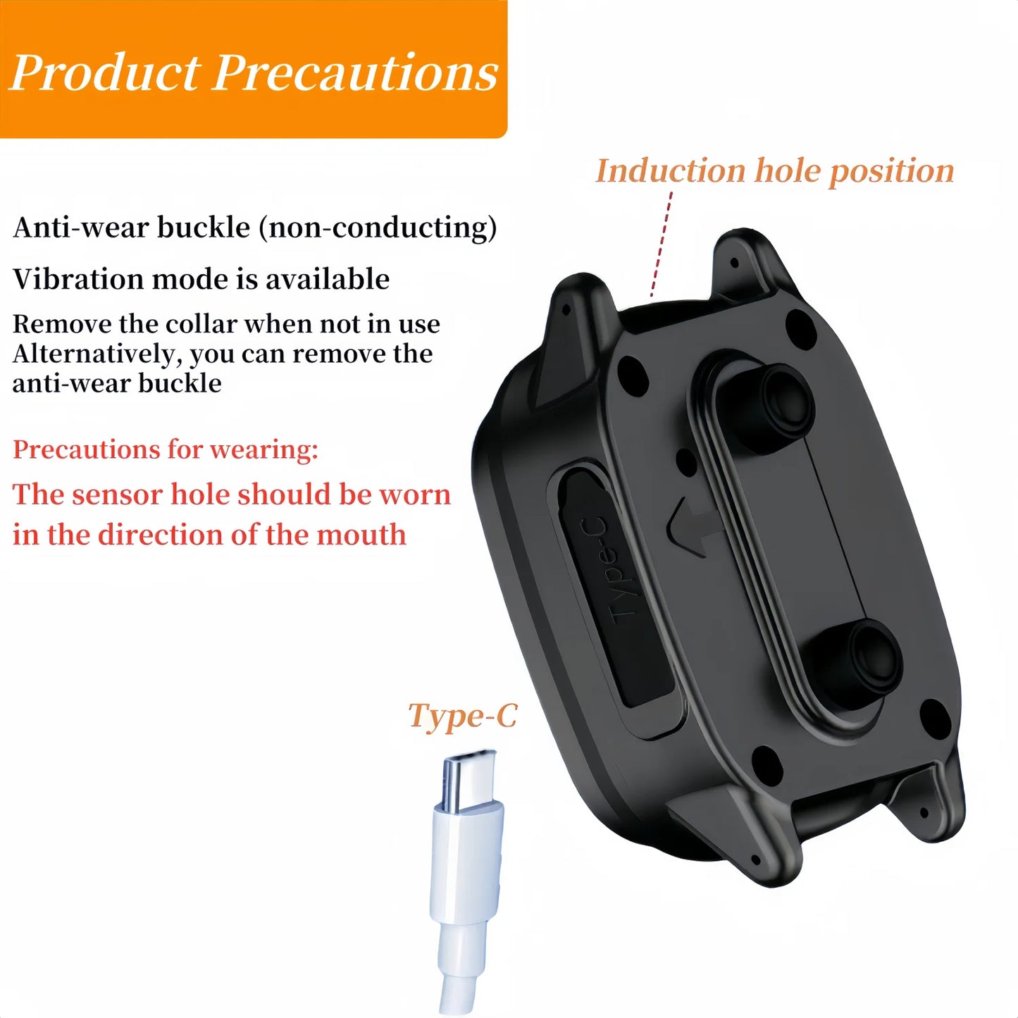 Waterproof Rechargeable Anti-Bark Dog Collar – Vibration Training Collar for Small & Medium Dogs | Black