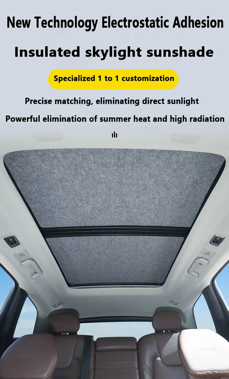 Sunroof Sunshade Insulation Visor for Ford F-150 Raptor 2021–2026 (2-Pack)