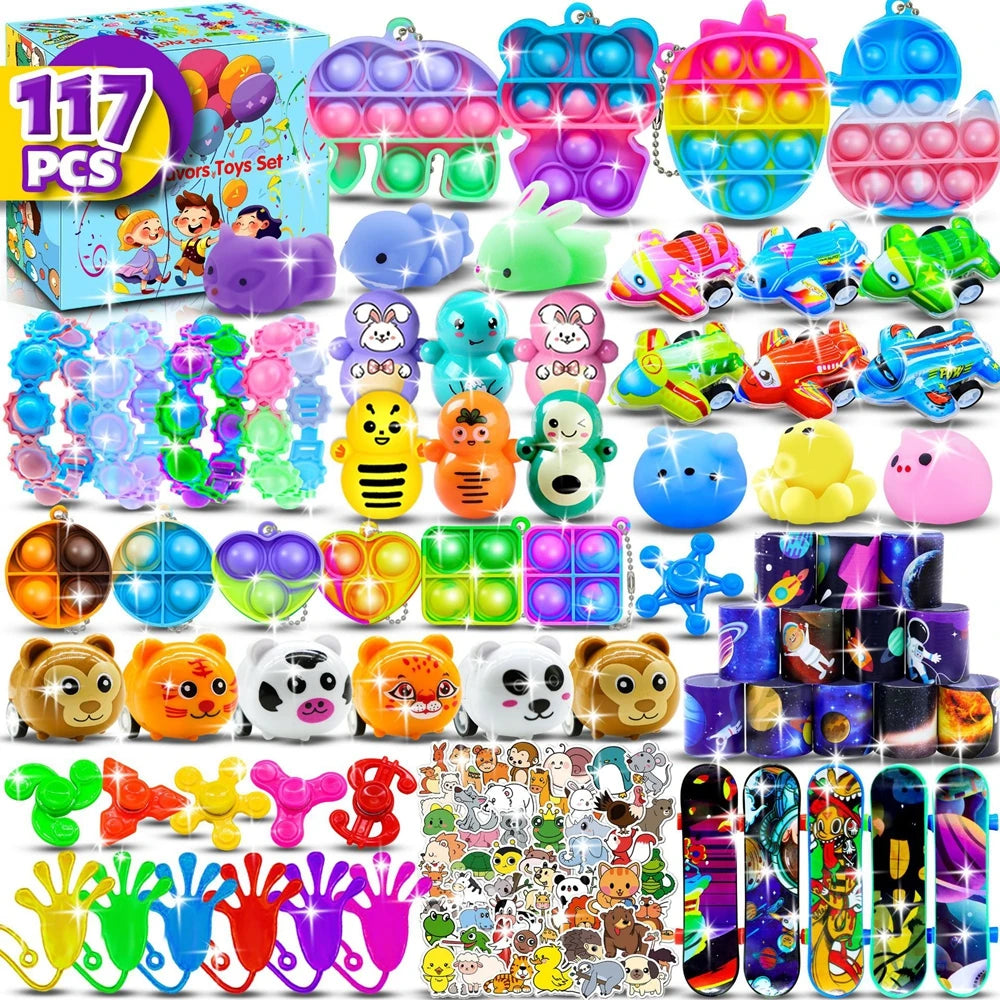 Fidget Toys Pack Stuffers for Party Favors Autism Sensory Toys Stress Autistic ADHD Anxiety Carnival Treasure Classroom Prizes