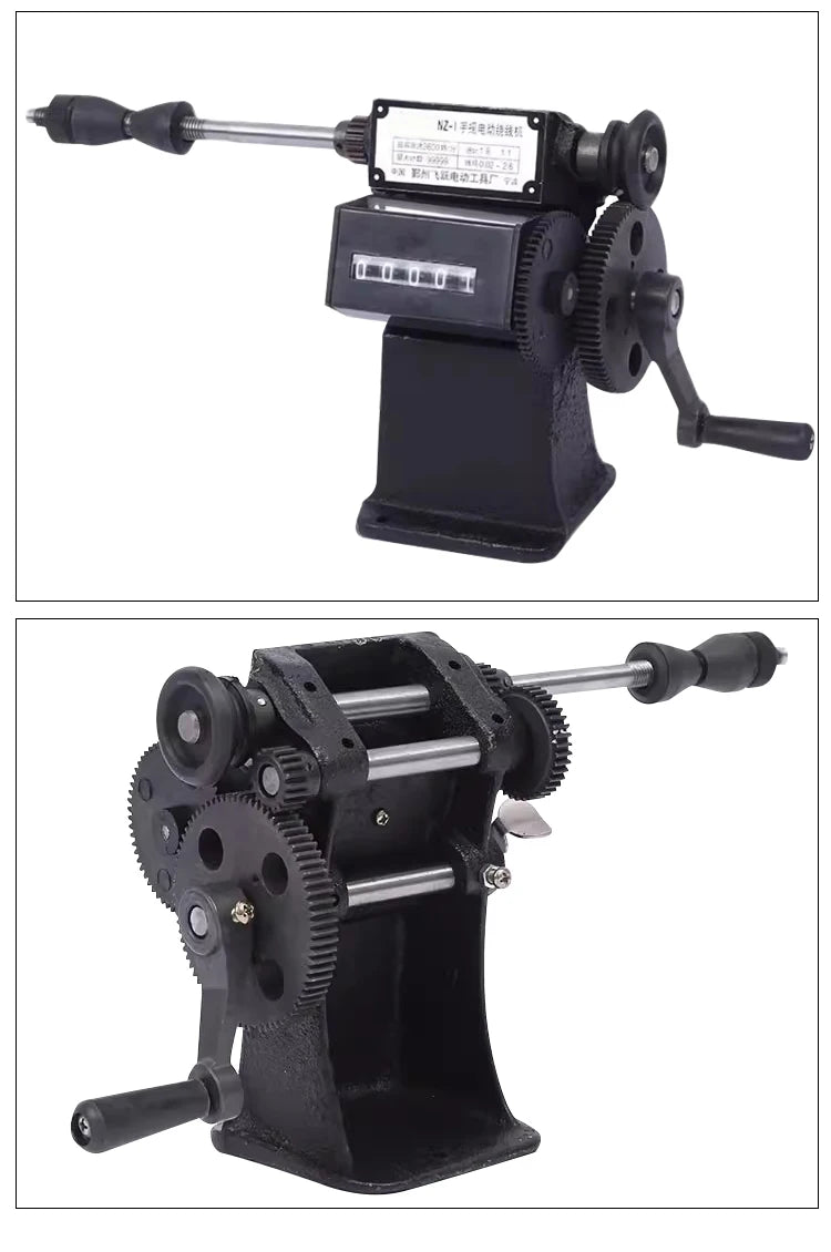 NZ-1 Hand Cranked Coil Winding Machine – Mechanical Counter Small Winding Tool