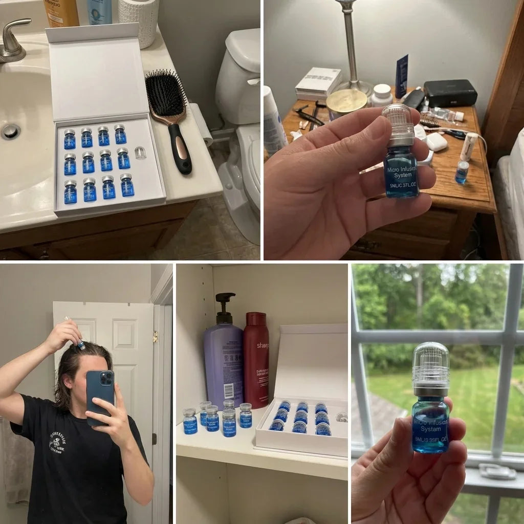 Scalp Care Kit with Derma Roller & Nourishing Serum