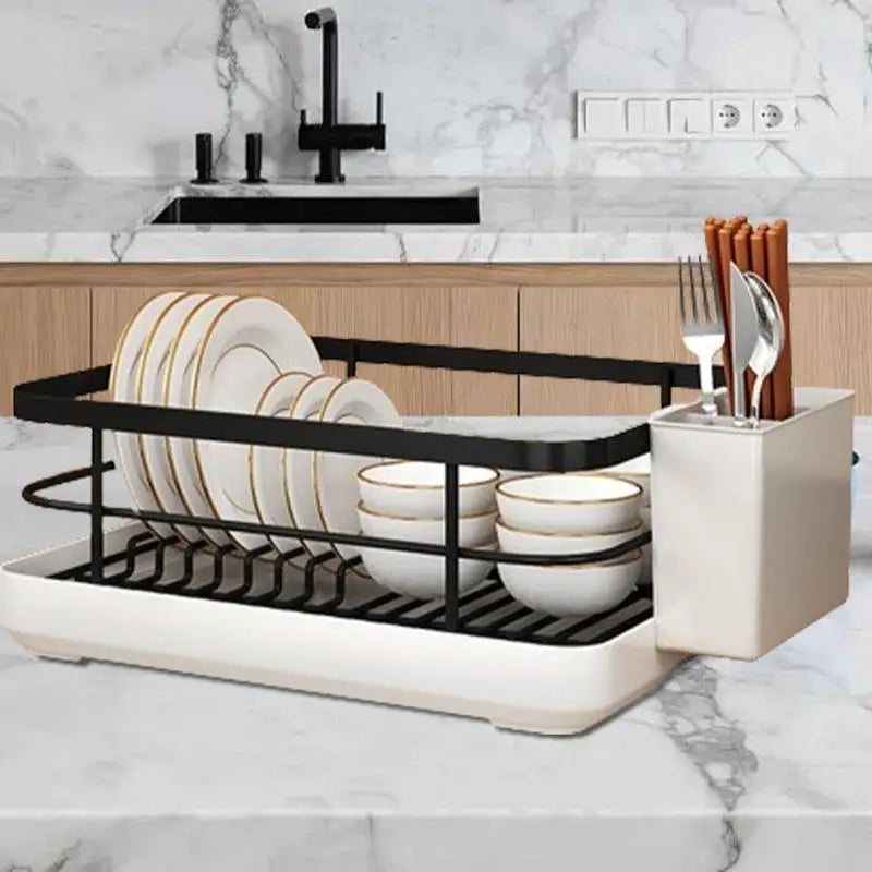 Kitchen Counter Dish Rack - Detachable Plate & Bowl Organizer - photo 4