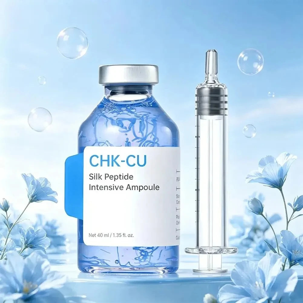 GHK-Cu Blue Copper Silk Peptide Ampoule Serum Moisturizing Firm Revitalize Boost Skin Elasticity Repair Skin Barrier