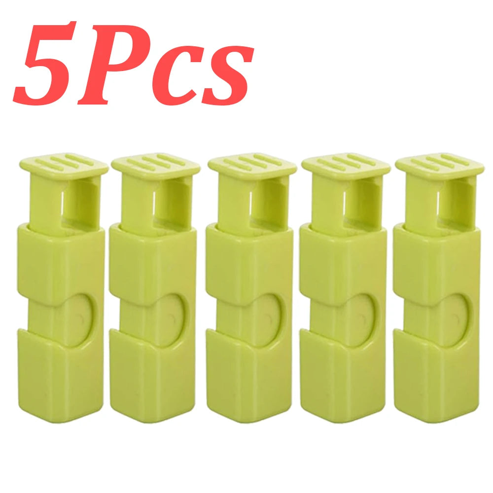 1-60Pcs Food Sealing Clips Squeeze Bread Bag Plastic Bag Sealing Clips Snack Bag Moisture-proof Fresh-keeping Clips Reusable