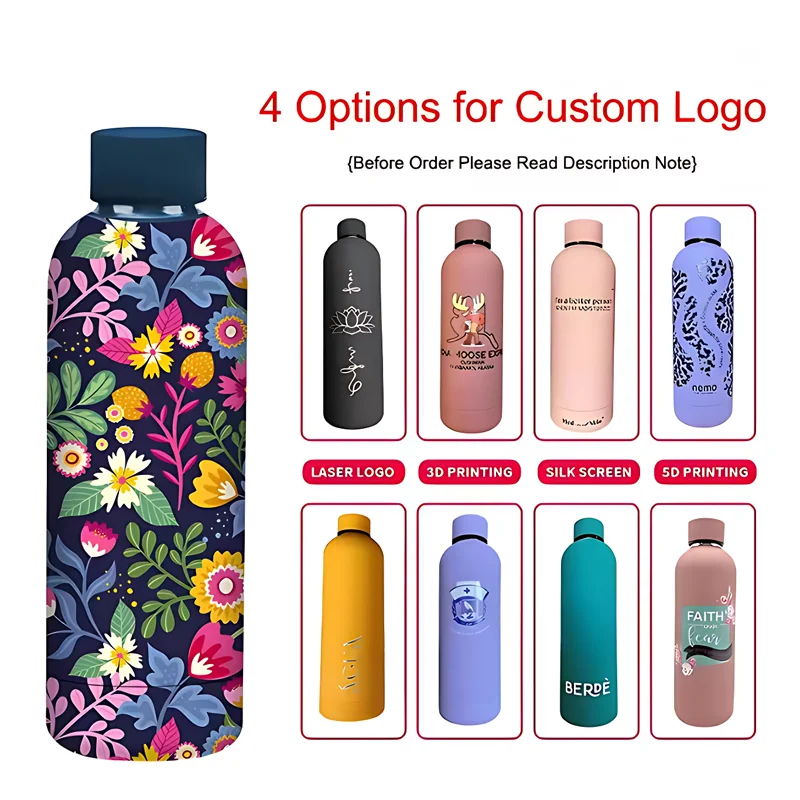 Personalised Thermos Large Vacuum Flask Stainless Steel Portable Thermos Bottle Outdoor Sports Water Bottle Travel Mug 500/750ml