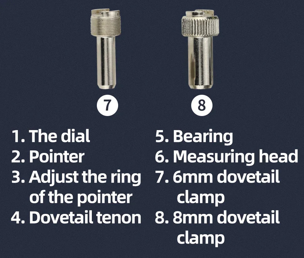 Lever Dial Indicator Magnetic Holder Measuring Probes Indicator Stand Magnetic Base Comparator Watch Tools Micrometer Dial Gauge