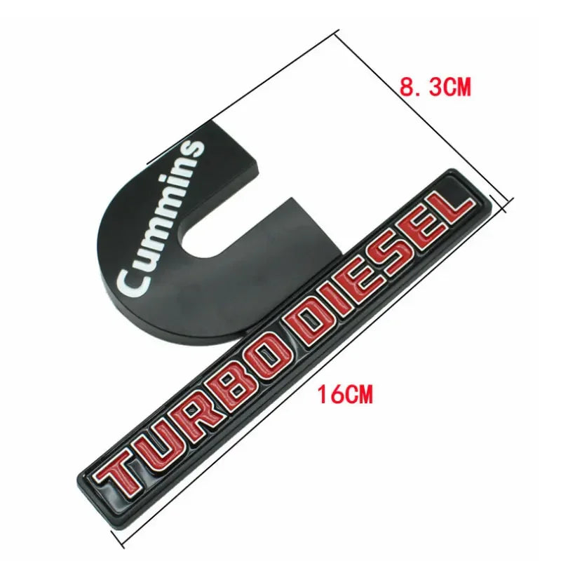CUMMINS TURBO DIESEL Logo Decal Sticker for Dodge Ram 1500/2500