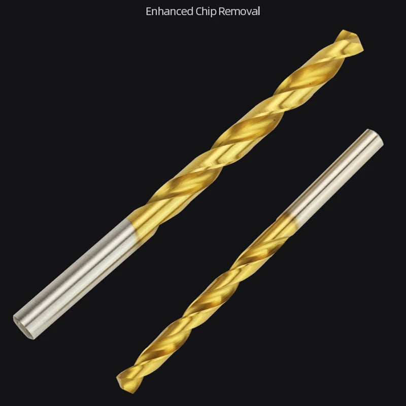 Titanium Coated HSS Twist Drill Bits for Metal