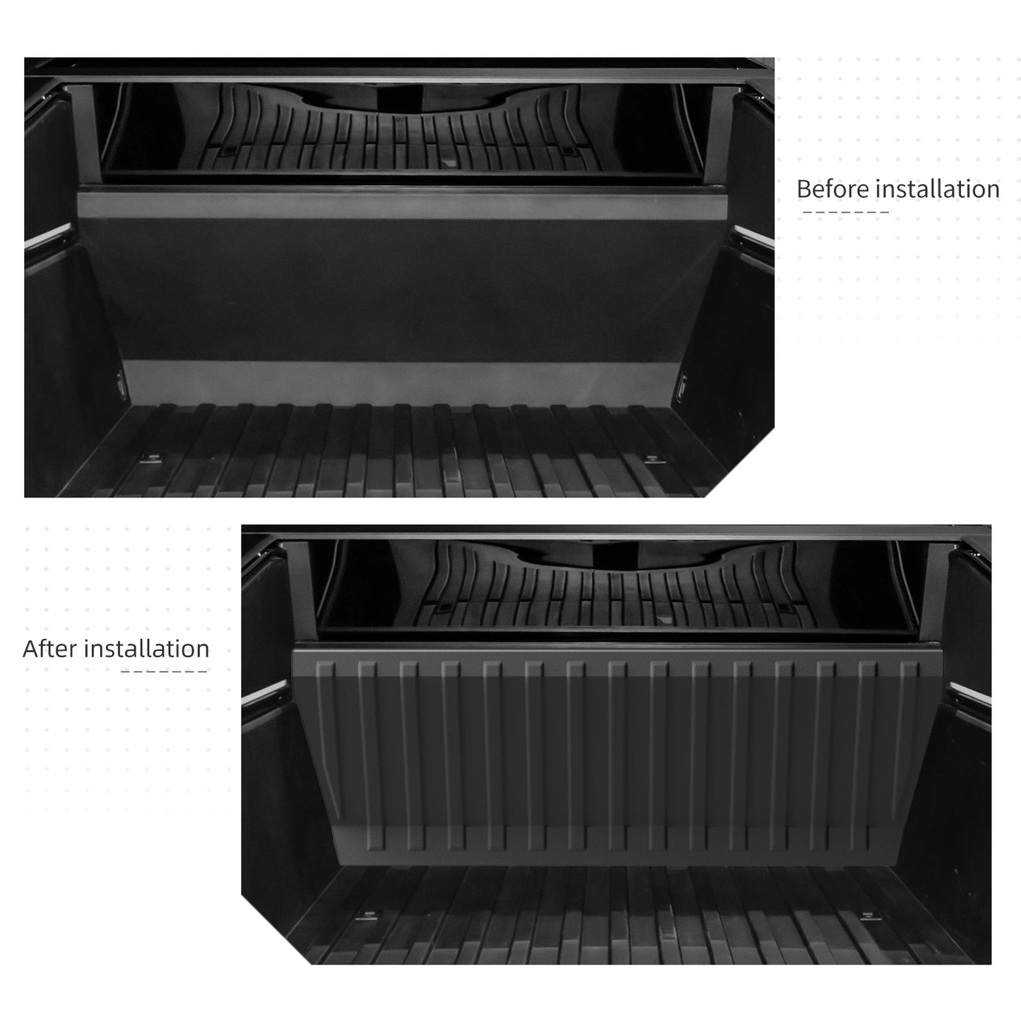 Rear Trunk Front Protective Pad for Tesla Cybertruck 2026 Trunk Liner Cargo Backrest Mat Car Pickup Truck Accessories