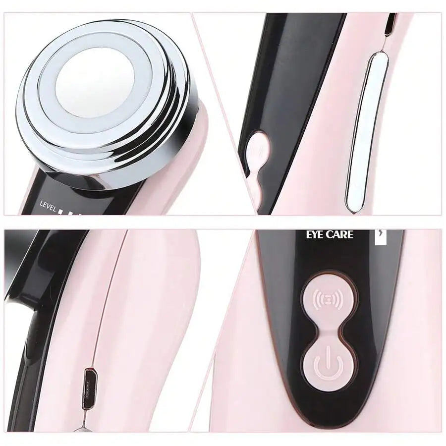 5 In 1 Multifunctional Facial Skin Care Massager Electric Facial Massage Device Color Light Import Instrument Clean Face Skin Re
