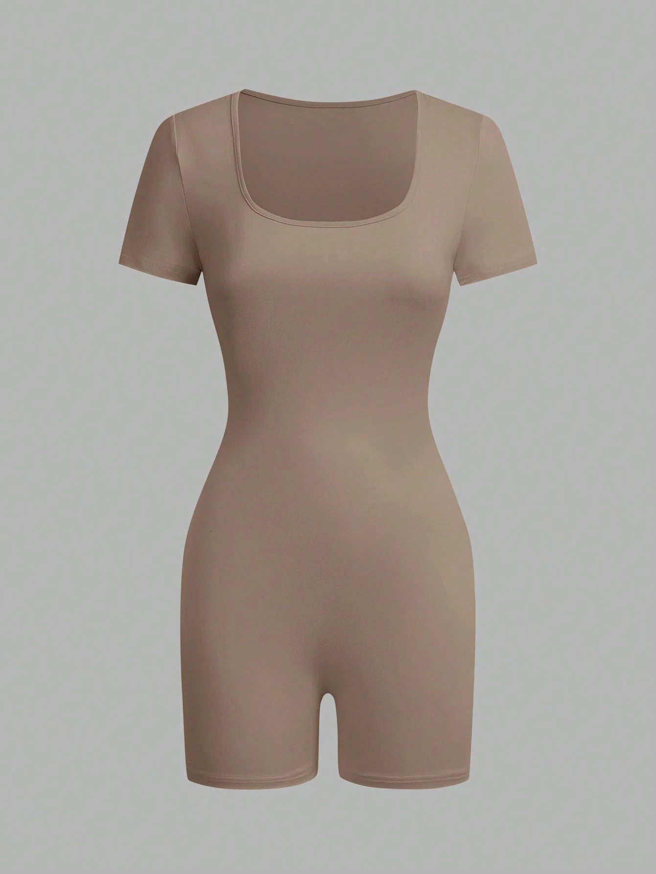 Women's Short-Sleeve Yoga Set — Stretchy Two-Piece Fitness Sports Suit