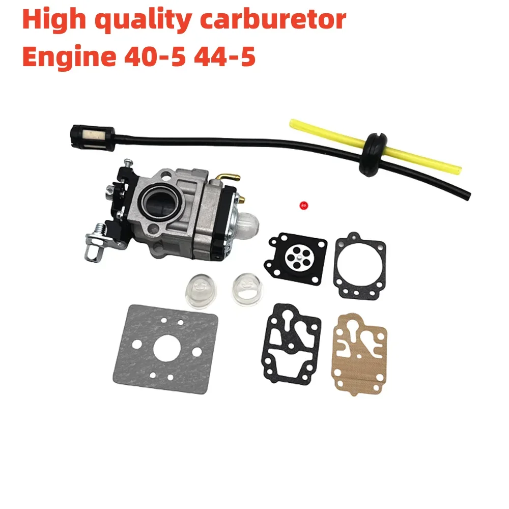 15mm Carburetor Kit For Brushcutter 43cc 49cc 52cc Brush Cutter with Seal Hose Spark Plug Petrol Filter Replacement Parts 40-5
