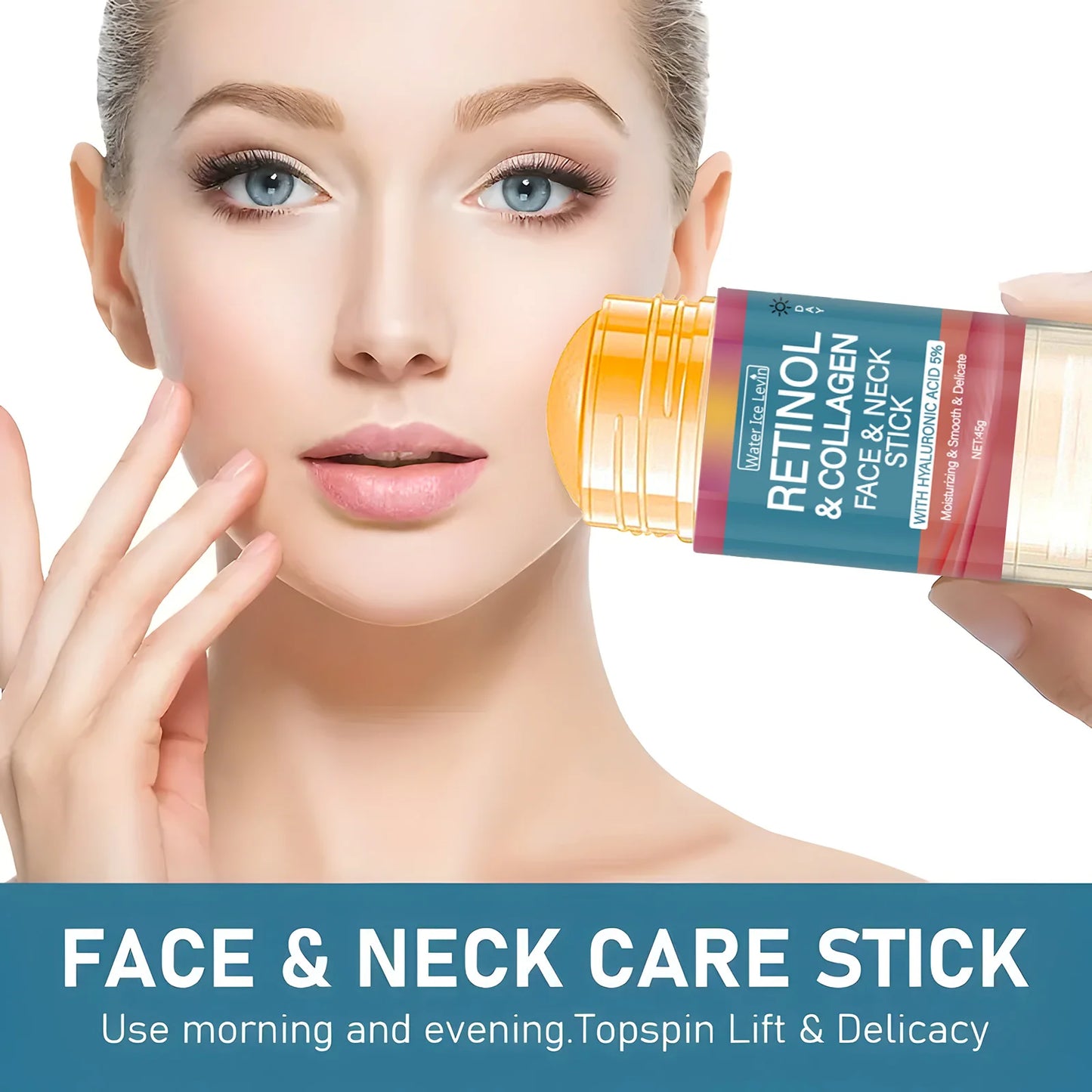 Water Ice Levin Retinol & Collagen Lifting Firming Cream Stick 45g – Wrinkle Smoothing, Whitening & Moisturizing | CPNP Certified | 1, 2 & 3 Pcs