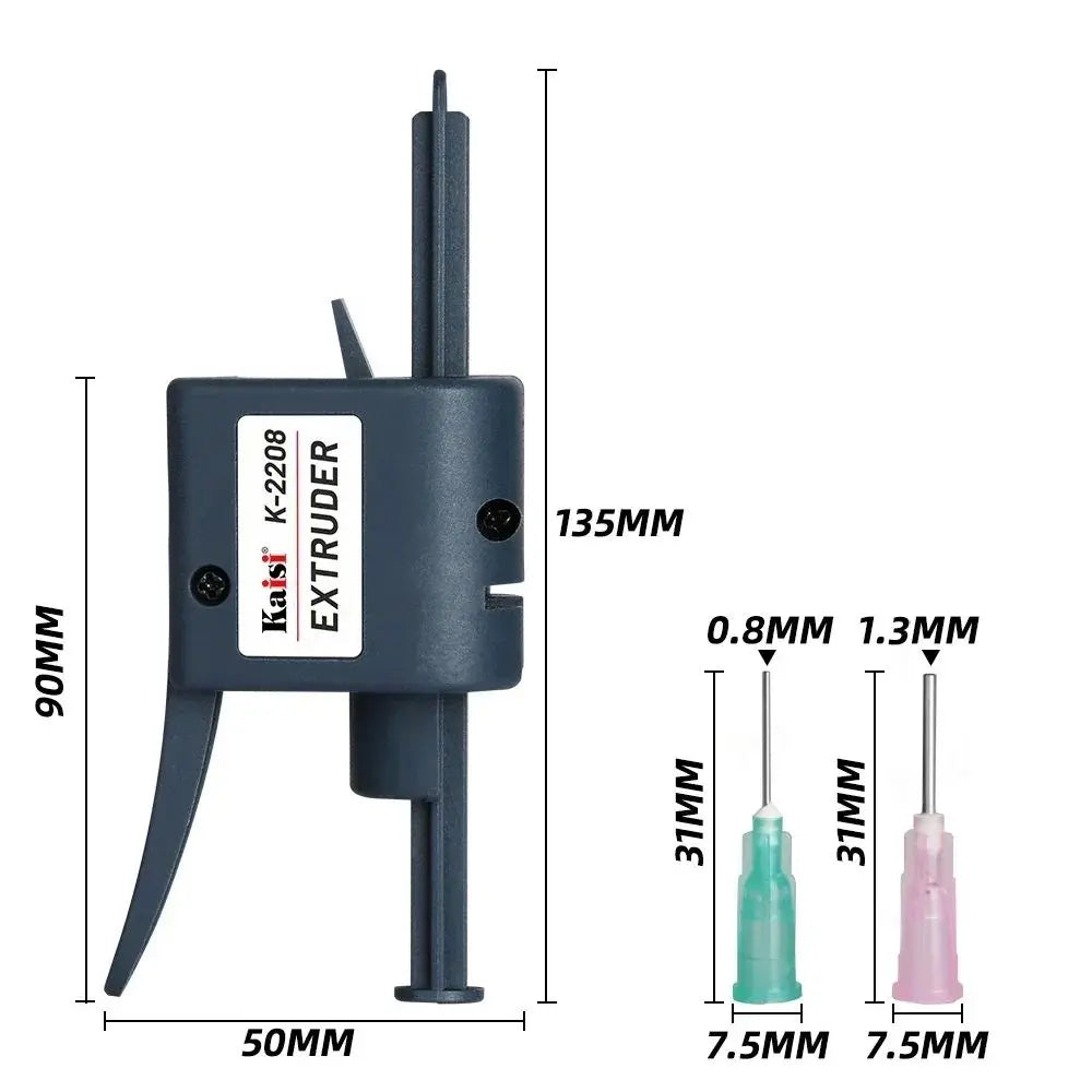 Kaisi K-2208 Universal Solder Paste Extruder Booster Manual Extruder Labor-saving Glue Gun Phone Welding Oil Flux Putter Tool
