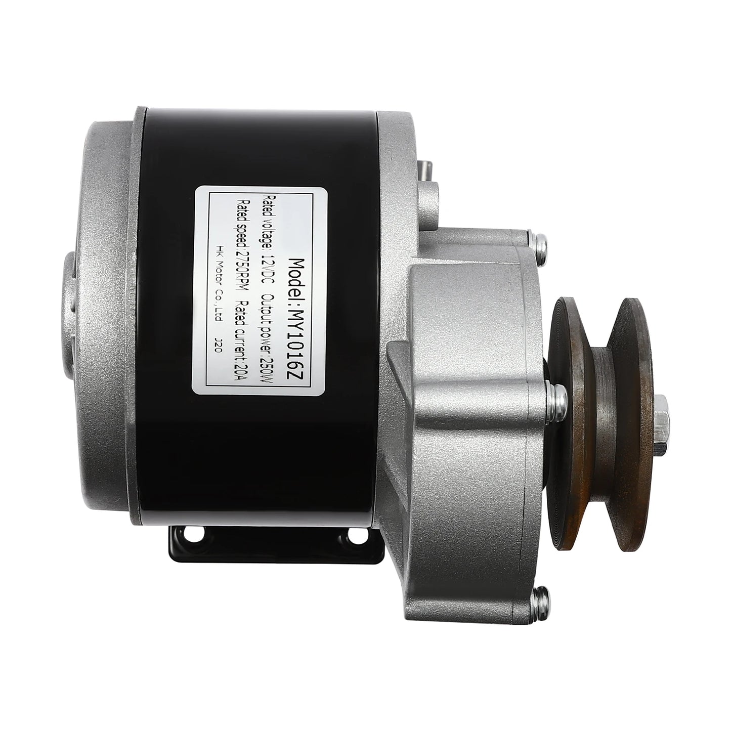 12V 250W Gear Reduction Electric Motor with Belt Pulley DC Motors Reductor for E‑bike Scooter