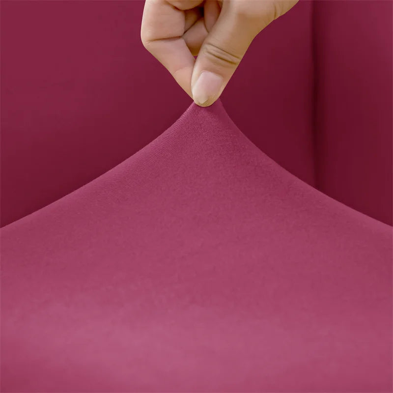 1PC Stretch Club Chair Cover Water Repellent Solid Color Arc Sofa Covers Single Removable Seat Slipcover Hotel Bar Counter Decor