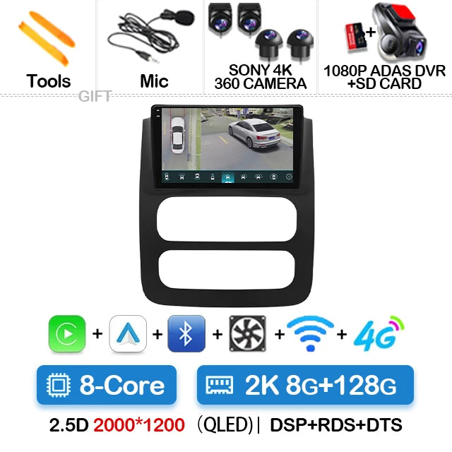 Android Car Radio & GPS Navigation Head Unit — Dodge RAM 1500/2500/3500 (2002-2005)