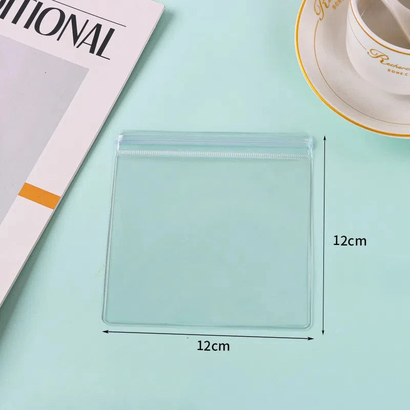 50/20/10 PCS PVC Self Sealing Jewelry Bag Thick Necklace Bracelet Ziplock Bag Ring Storage Holder Bag Storage Anti-oxidation Bag