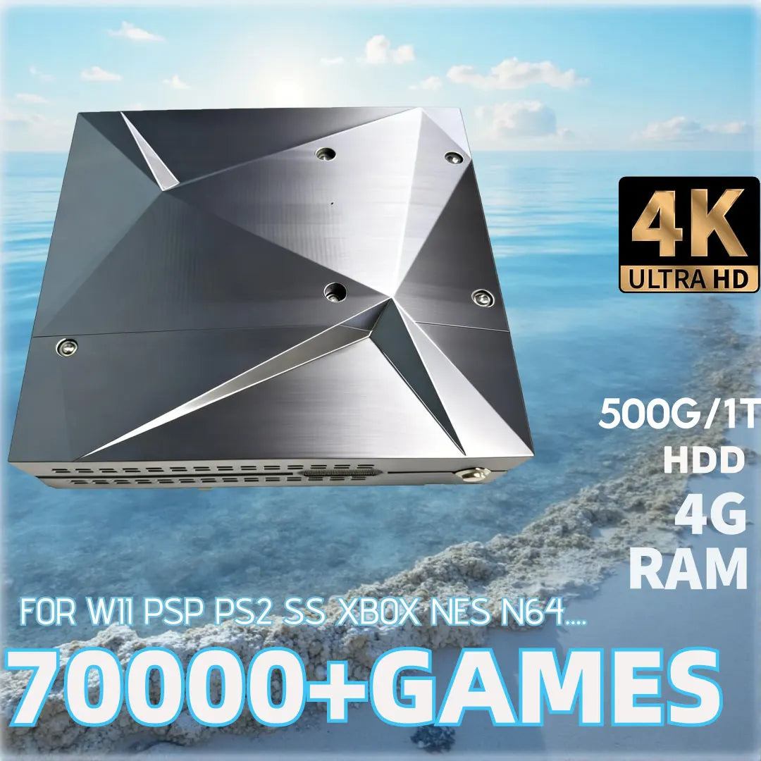 P88 Dual-System Game Console — Windows 11 + Batocera, 4K HD, Plug-and-Play TV Console