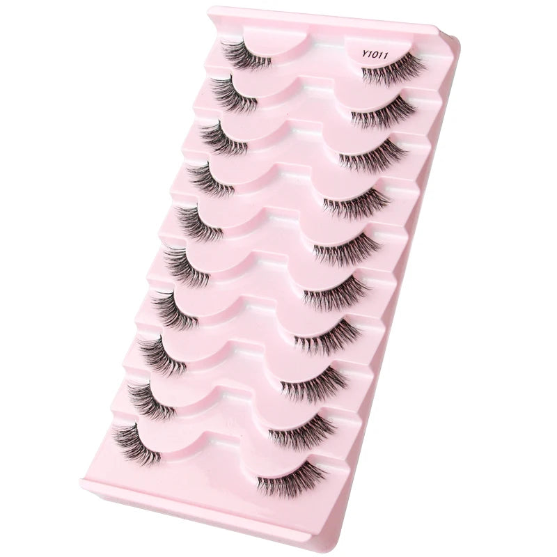 Half Lashes Mink Eyelashes Natural Soft Cat Eye False Eyelashes Long Wispy 3D Mink Lashes Makeup Eyelash Extension Fake Lashes