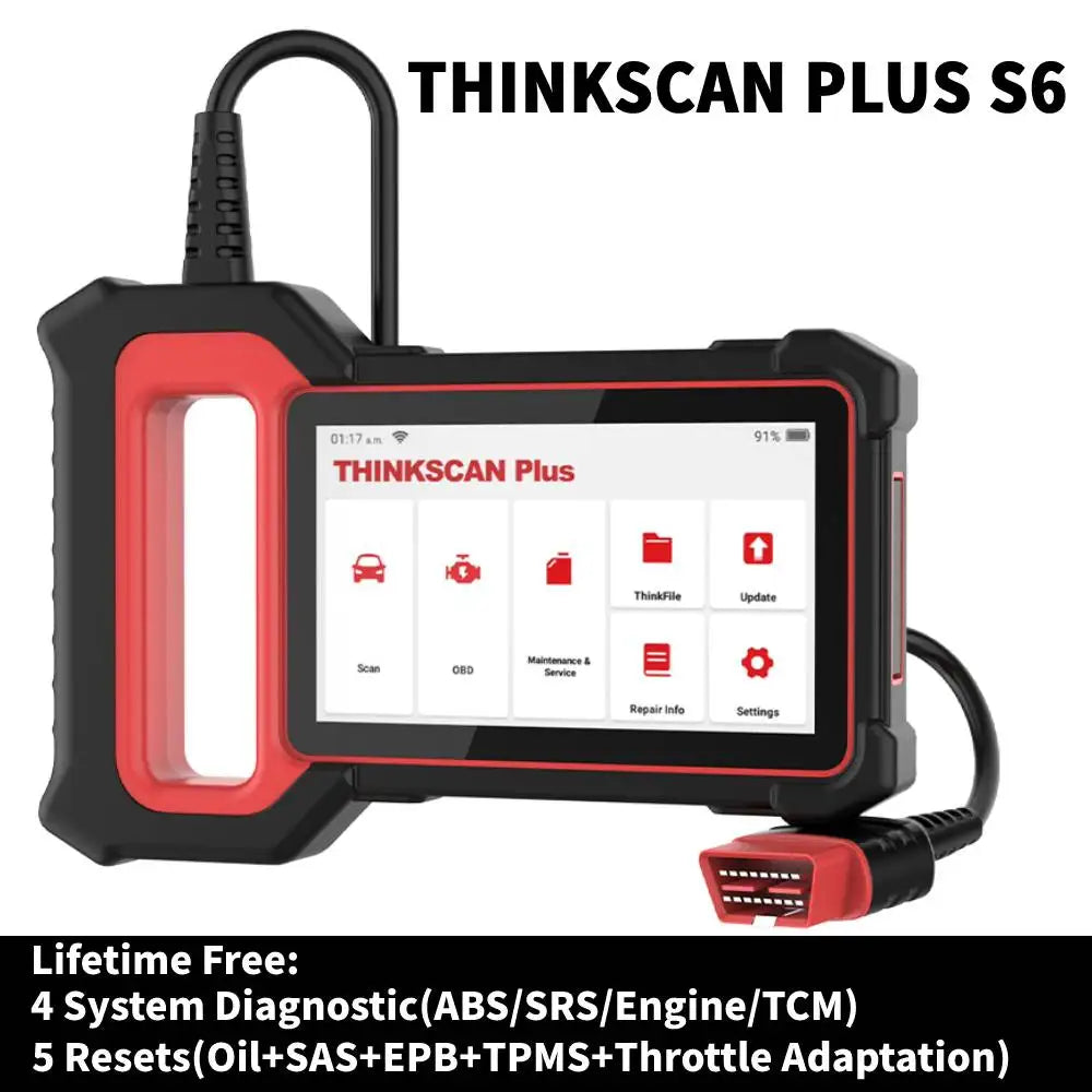 THINKSCAN PLUS S4/S6/S7 OBD2 Car Diagnostic Tools Multi System Scan ABS SRS ECM TCM BCM IC AC Reset Code Reader Auto Scanner