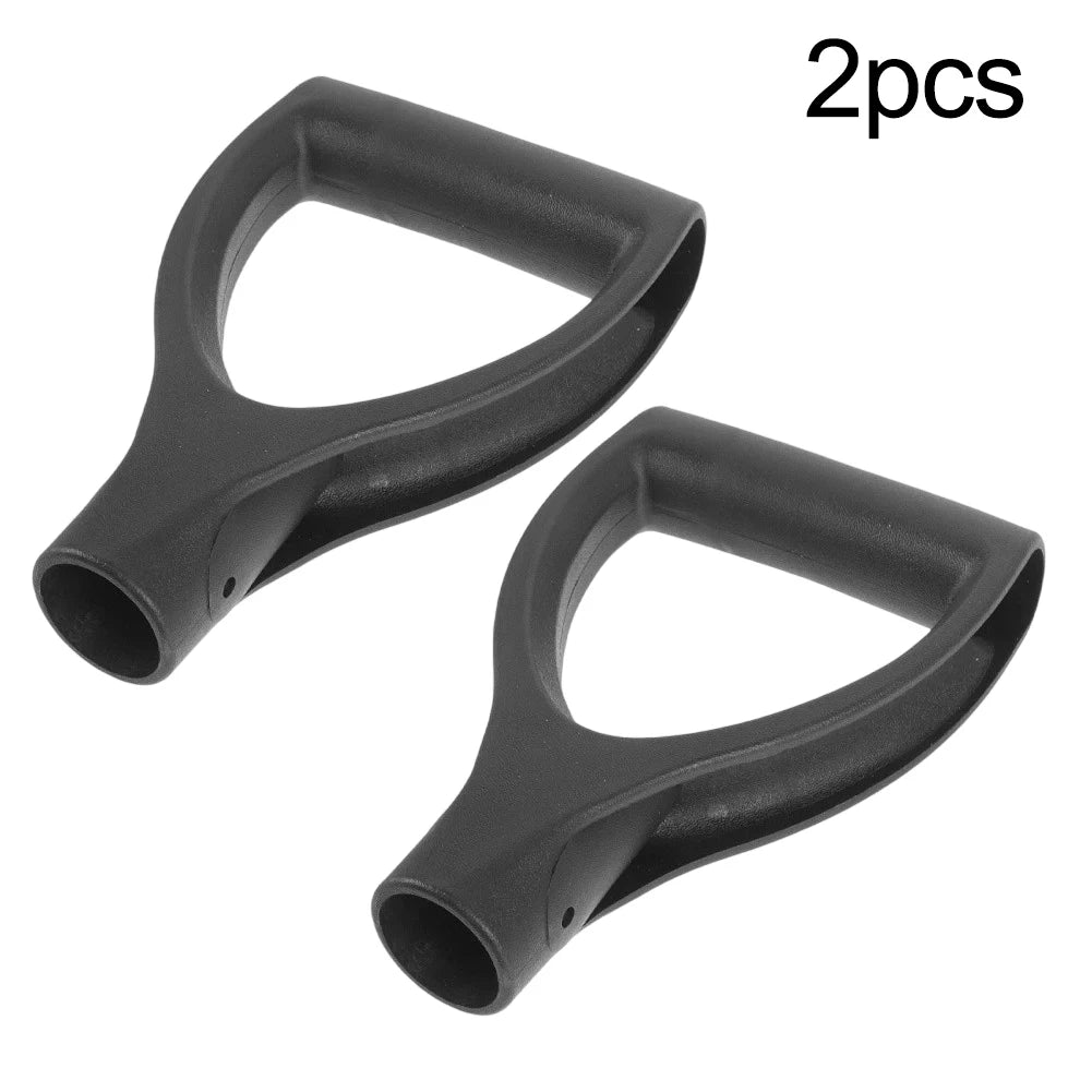 1/2Pcs Shovel Handle D Shaped Grip Plastic Shovel Handle Replacement For Garden Shovel Grip Digging Rake Tool Red Black
