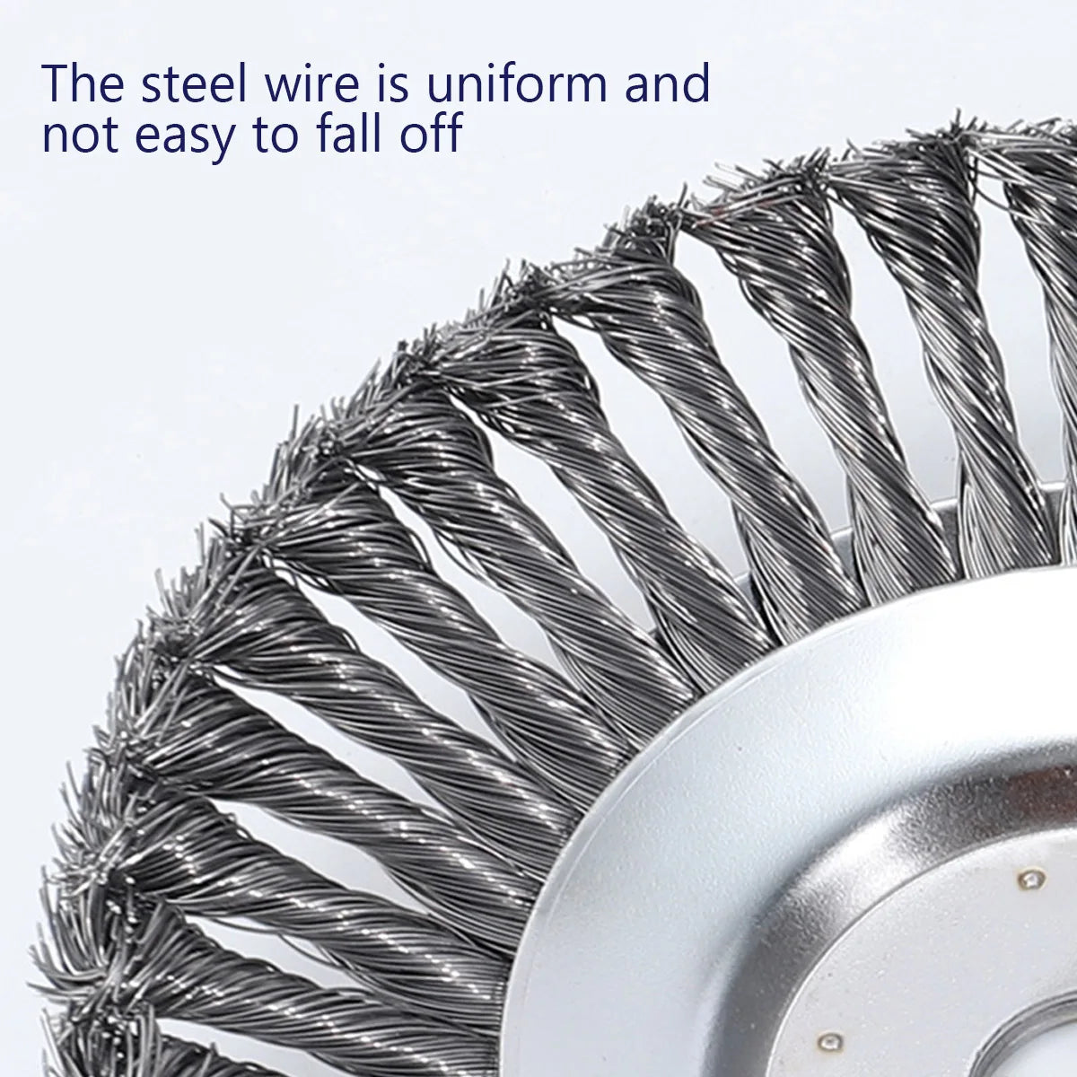 8 inch Steel Wire Wheel Garden Weed Brush Lawn Mower Grass Eater Trimmer Cutter Tools Garden Grass Trimmer Head Weed Brush