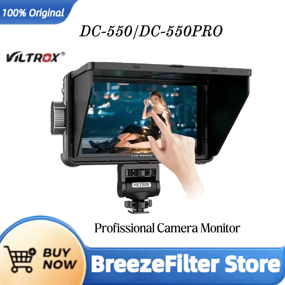 VILTROX DC-550/DC-550PRO Profissional Camera Studio Monitor 5.5 Inch 4K 30Hz HDMI Touch Screen 3D LUT 1920x1080 Director Monitor