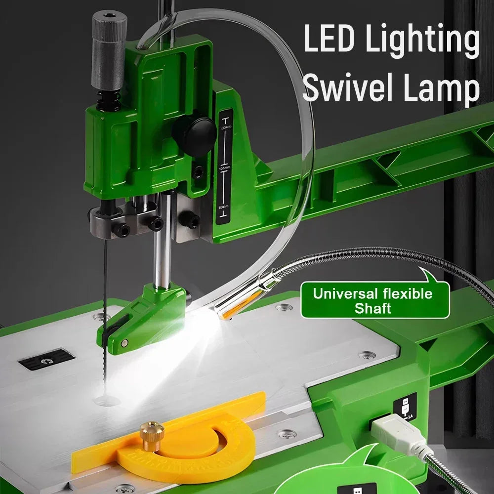 Desktop Curve Saw Desktop Scroll Saw for Precise Curve Cutting Table-mounted Curve Cutting Saw Jigsaw Table Saw Bench Curve Saw