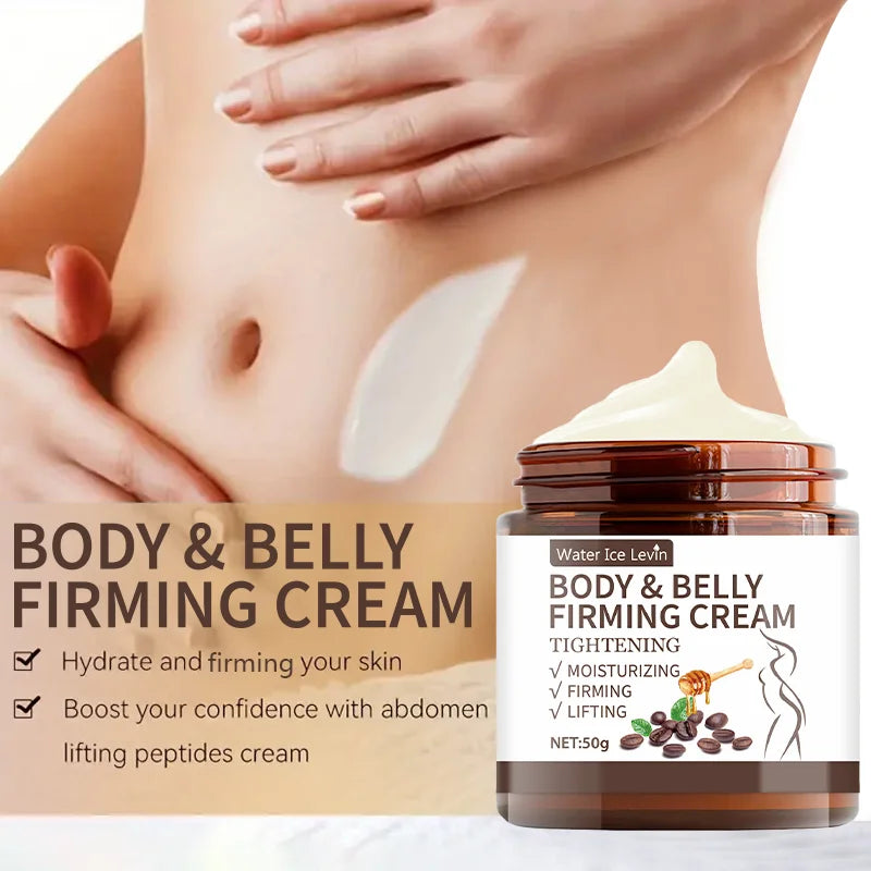 Abdominal Firming Body Cream - 60g, Plant Extracts, Alcohol-Free
