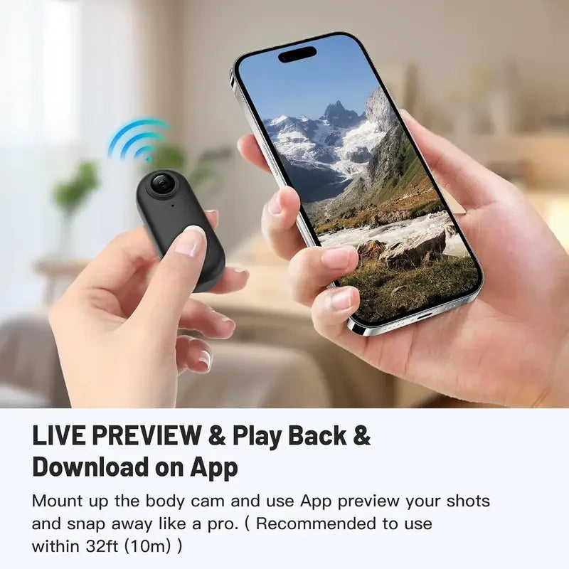 Mini Body Camera — Helmet & Handlebar Motorcycle Sports Cam