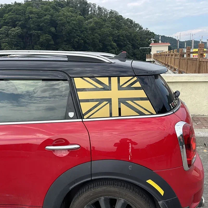Union Jack Window Vinyl Decal – Compatible with MINI Cooper R56 R60 F54 F55 F56 F57 F60