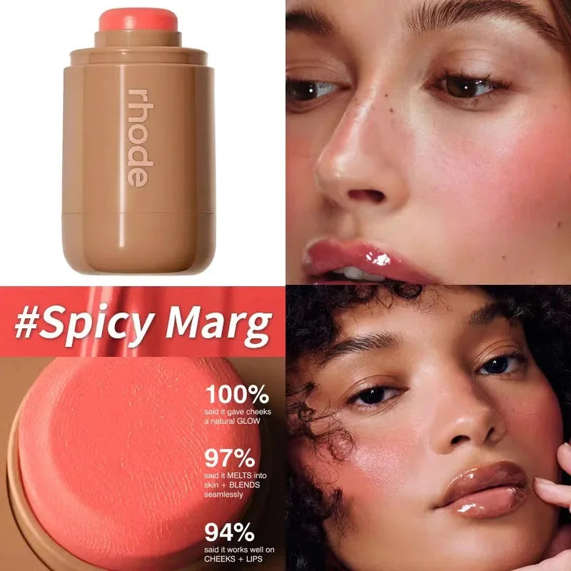 Rhodeskin Peptide Banana Eye Prep Depuffing Eye Patches Care Lip Gloss Blusher Hailey Bieber Skin Makeup Moisturizer Blush Girl