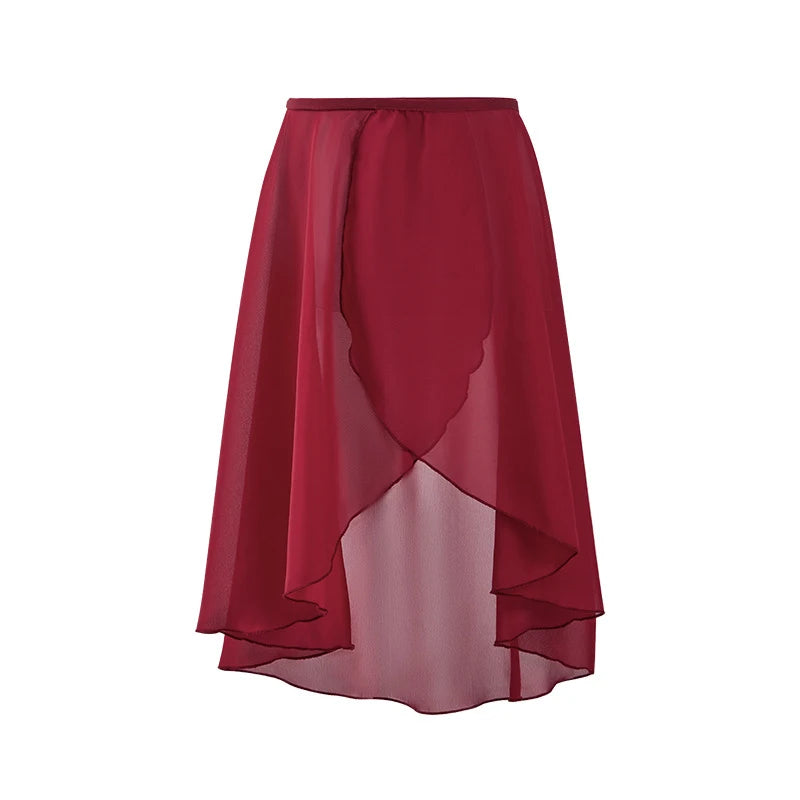 Women's chiffon ballet wrap skirt