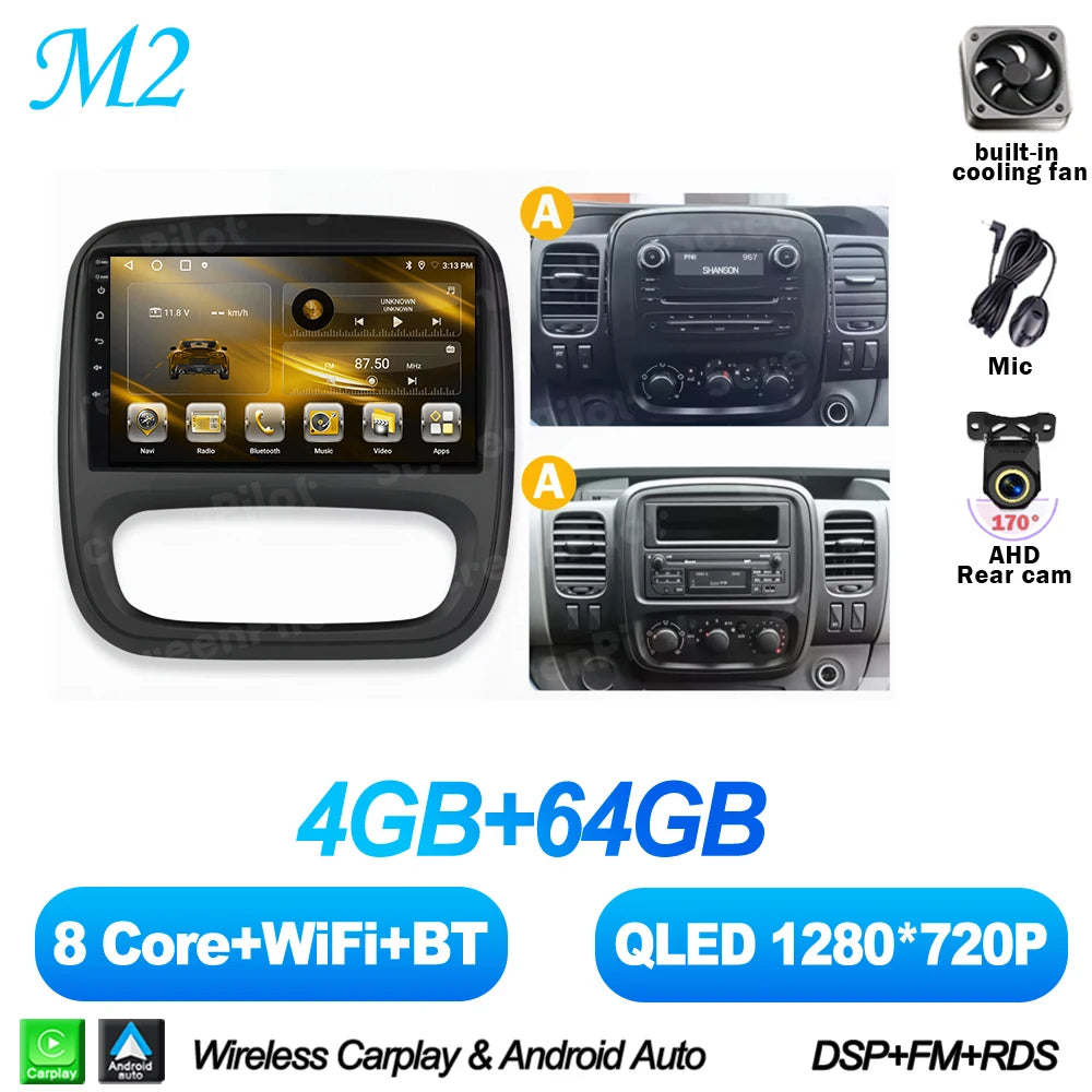 Android Car Radio for Renault Trafic 3 / Opel Vivaro B (2014-2018)