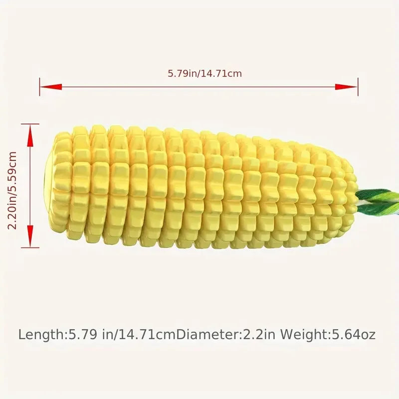 Corn Stick Squeaky Chew Toy - Tough Rubber Dog Toy – photo 6