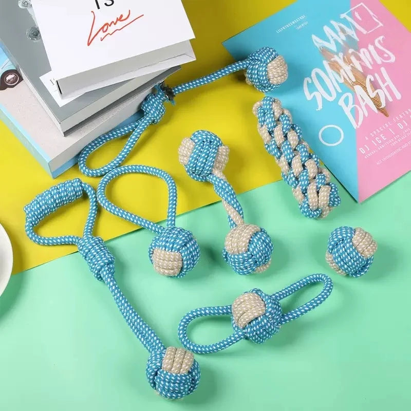 Cotton Rope Ball Dog Toy - Mini Chew Toy for Small & Large Dogs - photo 3
