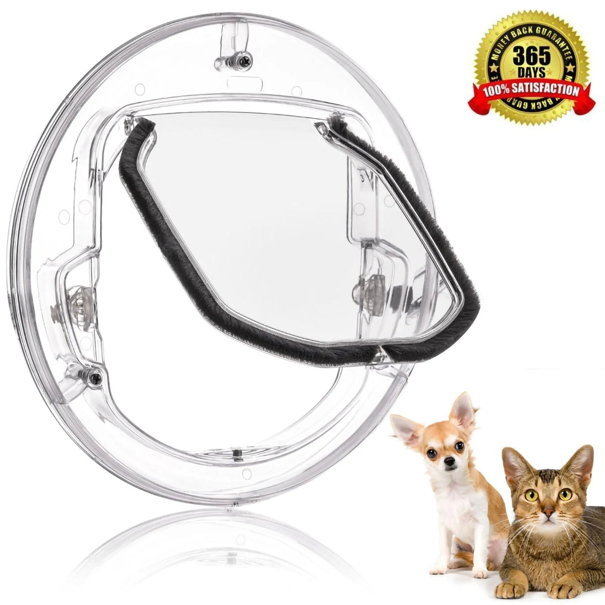 4-Way Lock Cat Door - Interior Pet Flap for Cats & Puppies – photo 2