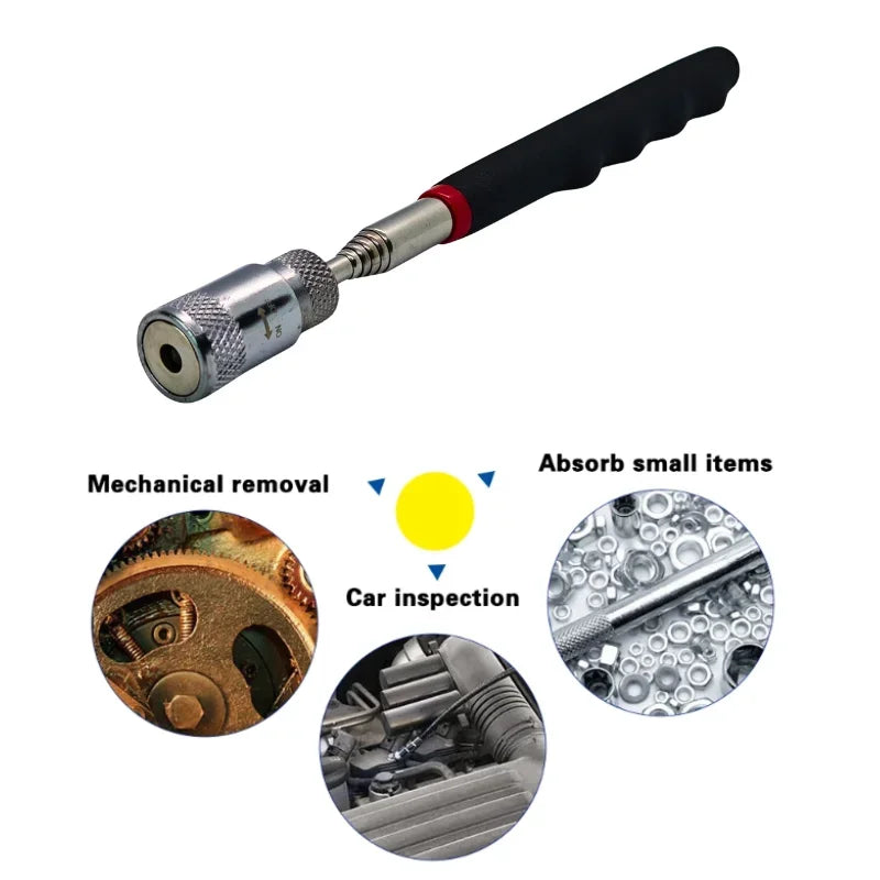 Telescopic Magnetic Pen, Extendable Pickup Tool Magnet Stick for Picking Up Screws Nuts Bolts, Mini Portable Hand Tool