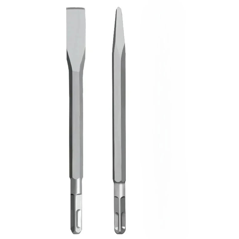 SDS-Plus Chisel Set 380mm — Point, Groove & Flat Chisels for Concrete & Brick