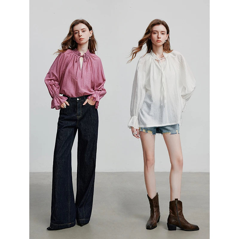 TOYOUTH Women Blouse Shirt 2025 Summer New Shirt 8522001