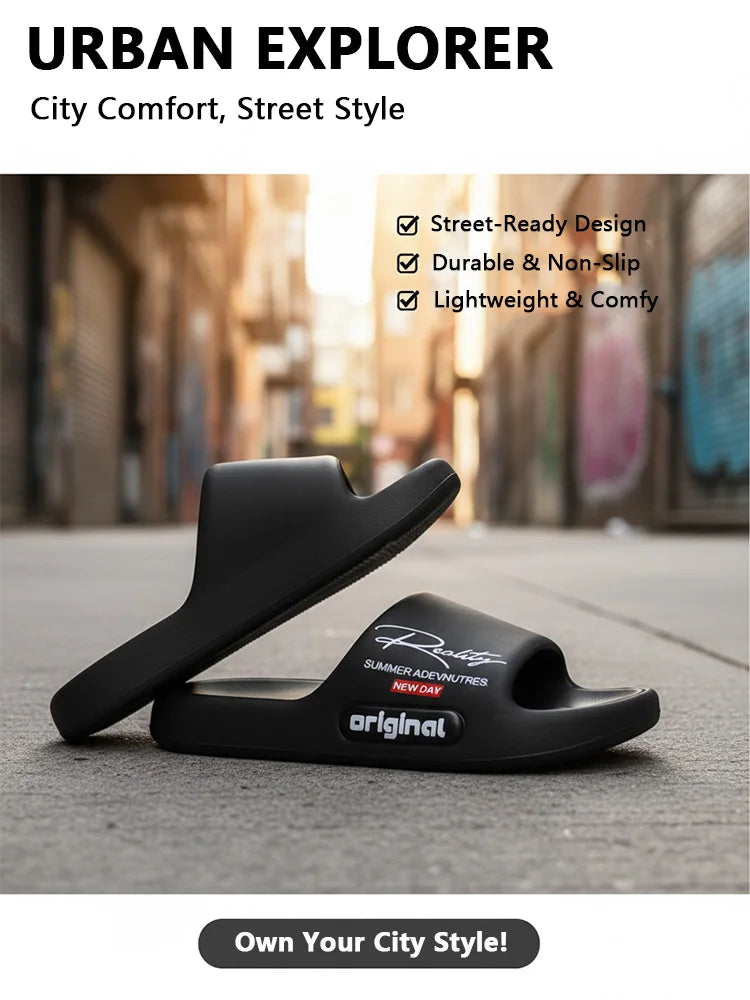 Lightweight EVA Indoor/Outdoor Slippers - Soft Comfort Slides