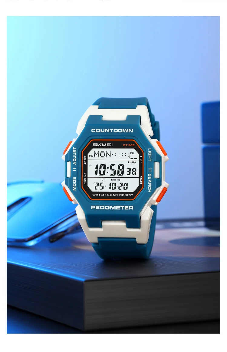 SKMEI 2596 Brand New Men Electronic Watch Fashion Alarm Clock Calendar Chronograph Luminous Digital Watches for Man reloj hombre