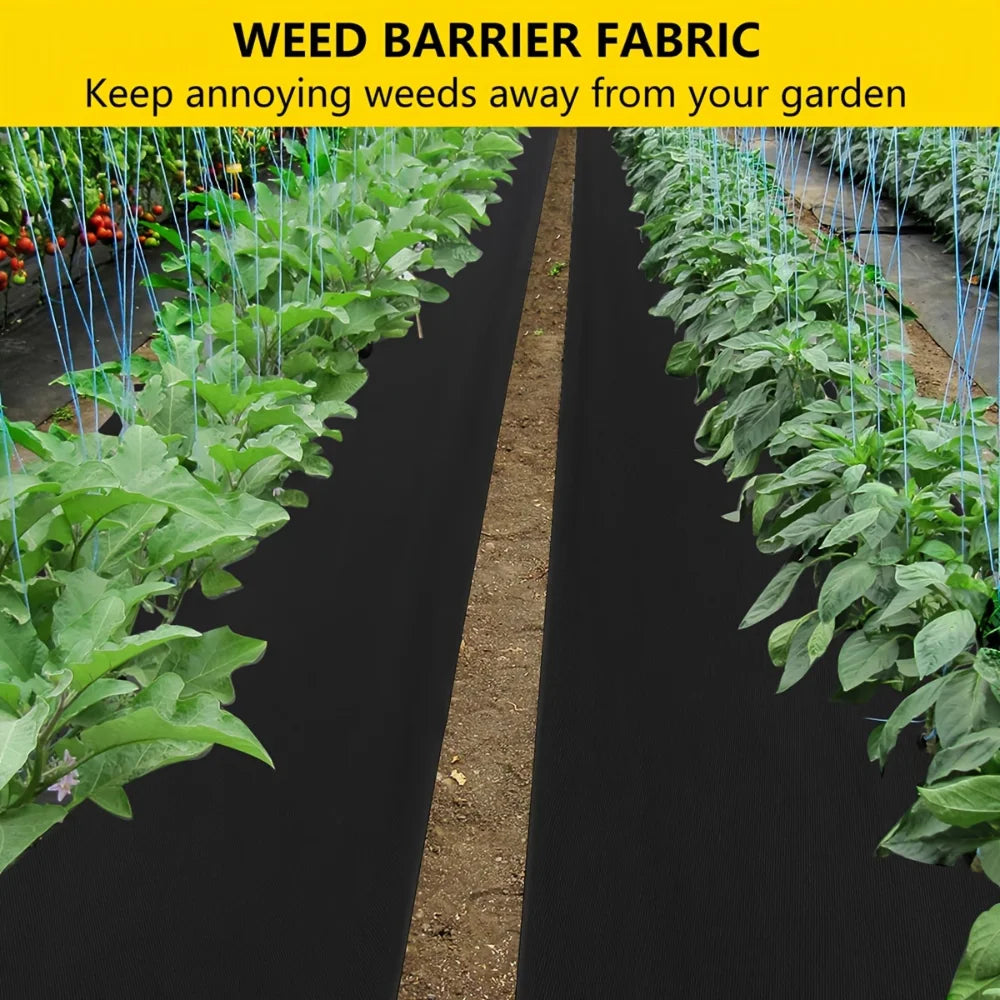 Heavy-Duty Weed Barrier Fabric for Garden & Driveways