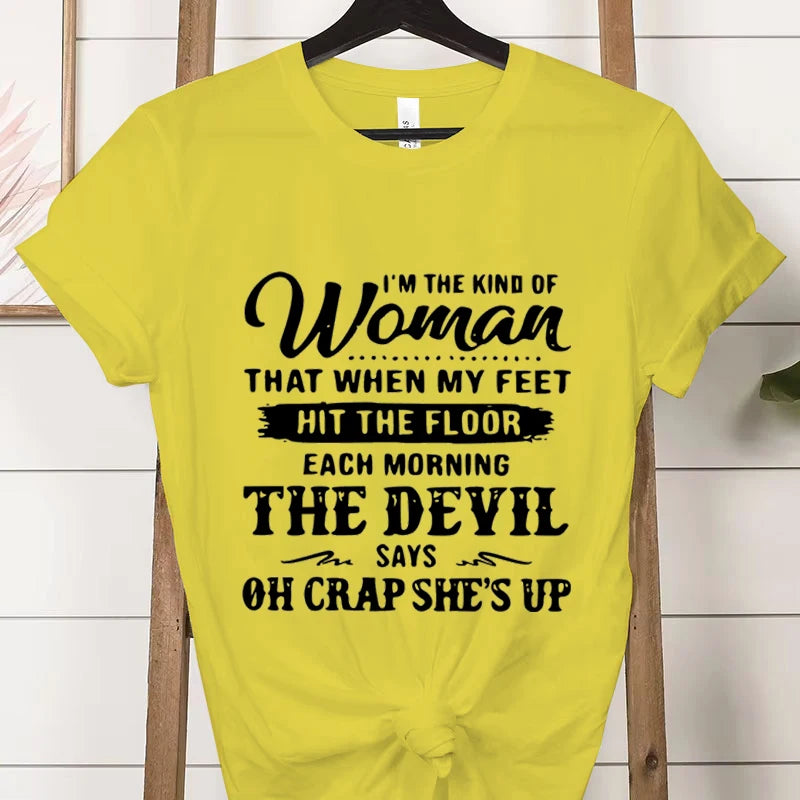 "I Am That Kind of Woman" Graphic T-Shirt - Casual Short-Sleeve Tee