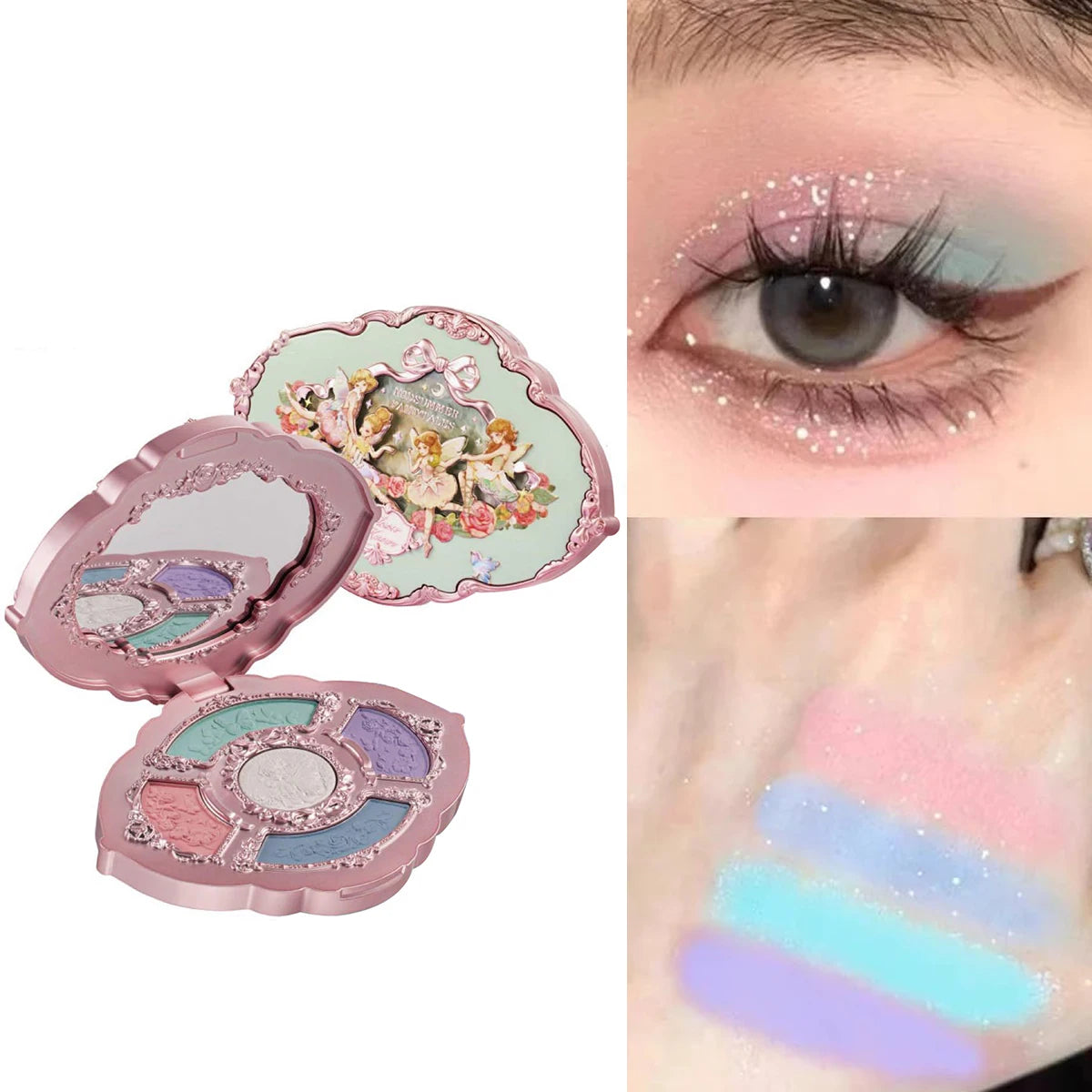 Flower Knows 2026 Bunny Garden Makeup Palette – Cute Rabbit Eyeshadow, Blush & Highlight All-in-One