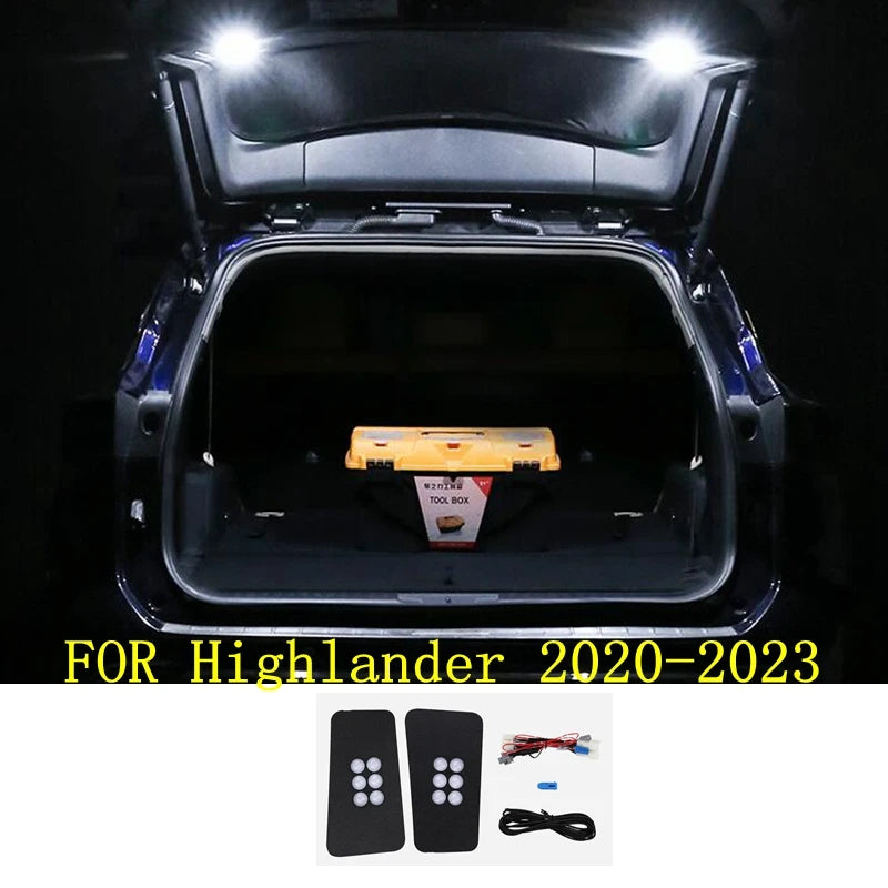 For Toyota Highlander XU70 LE XLE SE Kluger 2020 2021 2022 2023 Led Car Tail Light Trunk Light Tailgate Lamp Suitcase Light