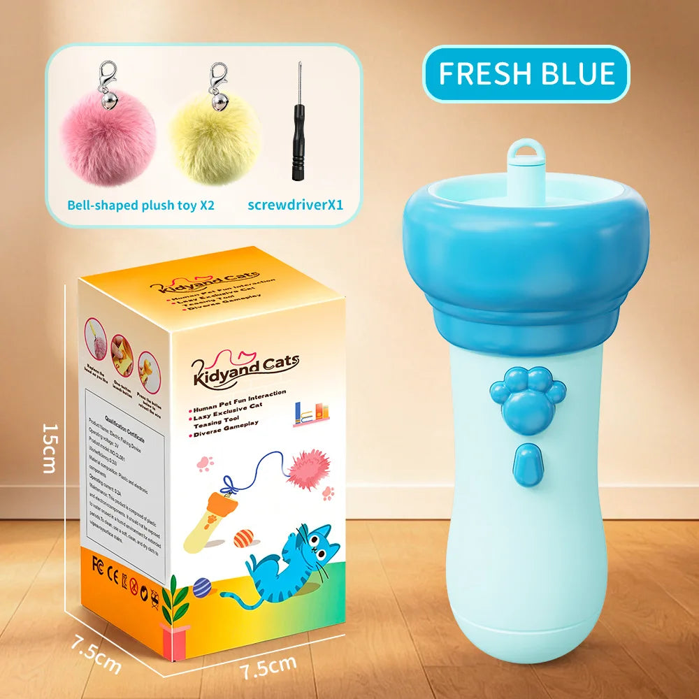 Interactive Cat Toy Fully Automatic Cat Wand Toy Funny Interactive Cat Toys for Bored Indoor Adult Cats Cute Kitten Kitty Toys