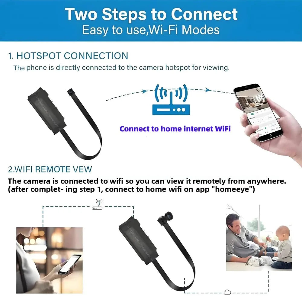 4K Mini WiFi Security Camera – Remote View & Motion Alerts