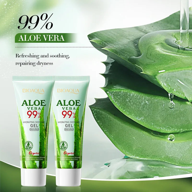 Moisturizing Aloe Vera Gel Suitable for Face Body Hydrating Moisturizing Repairing Sunburn Suitable for Sensitive Skin Acne Care